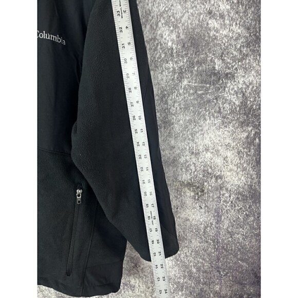 Columbia Collared Full Zip Softshell Fleece Jacket Black Mens Medium XM634 - Picture 8 of 11